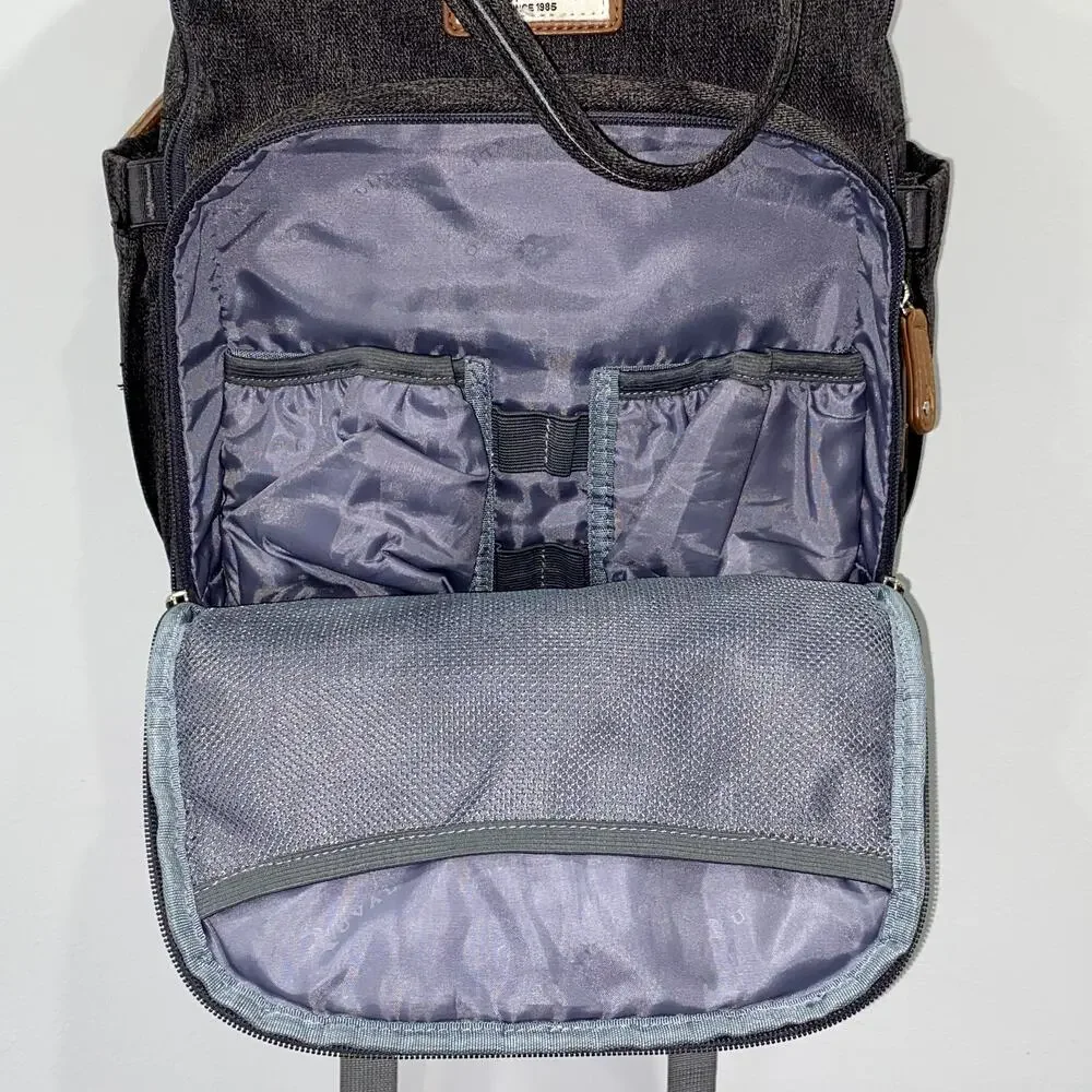 Ruvalino Diaper Bag Backpack in Dark Gray